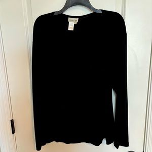 Wrap top - all in one piece for the look of a tank and cardigan.